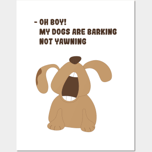 Barking dog Posters and Art